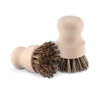 2pcs Vegetable Scrubber Brush, Soft Bristles Cleaning Brush Mushroom Brushes with Wooden Handle for Potato Veggie Mushroom Fruits