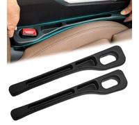 2Pcs Vehicle Mounted Gap Leak Proof Filling Strip, Car Seat Gap Filler Organiser Universal Car Seat Gap Plug Auto Seat Gap Storage Box Car Accessories for Car Suv Truck, Black