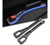 2PCS Vehicle-Mounted Gap Leak-Proof Filling Strip, Car Seat Gap Filler Set, Gap Stopper, Car Seat Crevice Gap Filler, Universal Gap Filler Pad,Multifunctional Seat Side Gap Filler for Car Seat (Black)