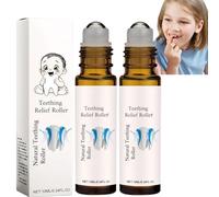 2PCS Vela/ria Teething Roller,Gentle Teething Re/LIEF Roller,Teething Powder,Teething Gel,Teething Oil Roller,Teething Re/LIEF Roller with Gentle Teething Gel Effect,Teething Essential Oil Roller