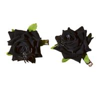 2Pcs Velvets Flower Hair Clip Hair Barrette Hair Bow Headpieces Rose French Barrette Headwear Hair Accessories Velvets Rose H