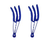 2Pcs Venetian Blind Cleaner Tool, Microfiber 3 Pronged Washable Duster for Effective Cleaning of Blinds and Shutters (Blue)
