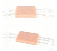 2pcs Venipuncture IV Injection Training Pad Model, Silicone Human Skin Suture Training Model, Injection Practice Pad