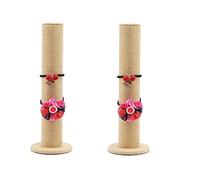 2Pcs Vertical Bracelet Display Stand, Jewelry Headpiece Bracelet Display Stand,Vertical Tower Jewelry Display Stand for Bracelets Elastic Hair Holder