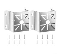 2Pcs Vertical Pole Mount For Security Camera, Exterior Outside Wall Corner Mount Metal Bracket, CCTV Surveillance Camera Adapter, 304 Stainless Steel