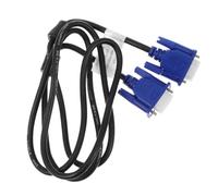 2pcs Vga to Vga Cable for PC Monitor and Projector, Copper Data Cable | Black or Blue PE Construction, Stable Signal Transfer, 800x600 Svga Support, Classroom and Meeting Room Use
