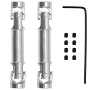 2Pcs Vgoohobby 2mm 3mm 4mm Metal RC Drive Shaft CVD Driveshaft Compatible with WLtoys Axial MN Model WPL Tamiya 1/24 1/18 1/16 1/14 1/12 RC Military Crawler Car Tractor Truck (42-55mm 3-3)