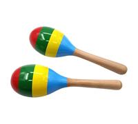 2PCS Vibrant Maracas Designed for Easy Handling Encouraging Musical Exploration Toddler Parties and Learning Environment Early Childhood Music Tool