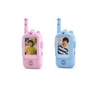 2Pcs Video Walkie Talkies for Kids Rechargeable Long Range Video Intercom Kids Walkies Talkies with Camera for Ages 3-12