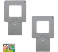 2Pcs View Catcher for Artists, Portable Adjustable Art Viewfinder with Sliding Mechanism for Photography Architecture Landscape
