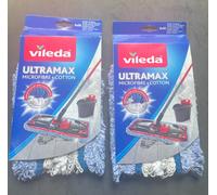 Vileda Ultramax - Flat Mop Head - Microfibre and Cotton