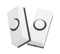 2pcs Vintage Abs Door Bell Wired Push Button Replacement, White