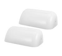 2pcs Vintage Bankers Lamp Shade White Glass Replacement | Opal Glass, Even Diffusion and Easy Care, Timeless Retro Style for Home Study and Working Spaces