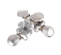 2pcs Vintage Cardigan Clips Antique Flower Collar Buckles for Women | Alloy Silver Finish, Sturdy Decorative Accent, for Sweaters Collars Office Wear Wedding