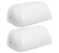 2pcs Vintage Glass Lamp Shade Replacement for Classic Bankers Lamps