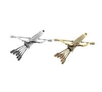2pcs Vintage Men Brooch Pin Bow and Arrow Model Badge