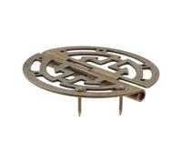 2pcs Vintage Round Brass Hinges w/Screws 45mm/1.77inch Hollow Pattern Old Chinese Retro Decor Wood Jewelry Box Wine Case Cabinet