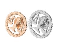 2pcs Vintage Scale of Justice Brooch Alloy Lapel Pin for Men