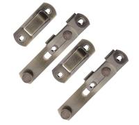 2pcs Vintage Stainless Steel Barn Door Lock Latch for Closet Cabinets | Retro Styled Hardware, Fits M5 Screws, 10.50x7.00x1.50cm Size, Easy Installation