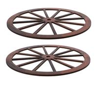 2pcs Vintage Wooden Wagon Wheel Wall Decor for Bar and Parties
