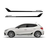 2PCS Vinyl Car Side Door Skirt Stripes Stickers Sport Style Auto Decal, for Vw, for Tesla, for Skoda, for Volvo, for Fiat Car Accessories