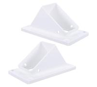 2pcs Vinyl Stair Rail Handrail Bracket 2x3 1/2 Inch White