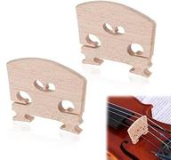 2Pcs Violin Bridge 4/4, Insert Semi Fitted Violin Bridge 4/4 Full Size Solid Maple Violin Bridge for Most Violin 4/4 With Crafted by Highly Skilled Experts for Sharper Sound, Volume, Beauty Clarity