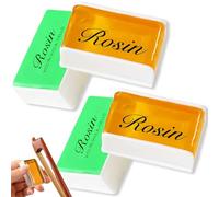 2PCS Violin Rosin, Natural Light Low-Dust Resin for Violin Viola Cello Bows, Professional & Beginner Musician Rosin Accessory