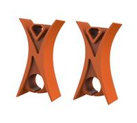 2Pcs Violin Stopper for Bow Instrument Accessories Easy to Use Learning Practice orange 1.3x1.1x1.1 cm