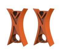 2Pcs Violin Stopper for Bow Instrument Accessories Easy to Use Learning Practice orange 1.3x1.1x1.1cm