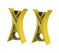 2Pcs Violin Stopper for Bow Instrument Accessories Easy to Use Learning Practice yellow, 1.3x1.1x1.1cm