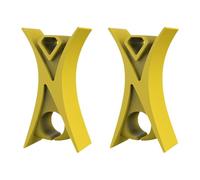 2Pcs Violin Stopper for Bow Instrument Accessories Easy to Use Learning Practice yellow 1.3x1.1x1.1cm