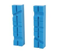 2PCS Vise Jaw Pads Cover Protector Magnetic Multi Angle Groove Anti Slip Soft PU Vice Jaw Accessory for Woodworking