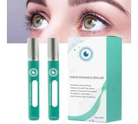2PCS Vision Enhance Roller Medilisk,Medilisk Vision Enhance Roller,Ophthalmic Vision Enhance Roller,Eye Strain Relief,Enhances Vis-Ual Clarity,Eye Roller Moisturize Eye Skin