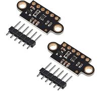 2pcs VL53L0X Time-of-Flight (ToF) Laser Ranging Sensor Breakout 940nm VL53L0X V2 Laser Distance Module I2C IIC (Black)