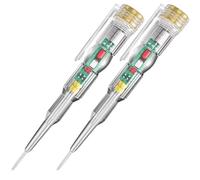 2PCS Voltage Tester Pen 24-250V Non Contact Voltage Tester Screwdriver Detector High Sensitivity Electrical Pen with Light Indicator