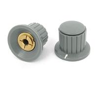 2pcs Volume Variable Resistors Control 4mm Split Shaft Dia Potentiometer Mixer Potentiometers Knobs Gray AMNzOgOdL