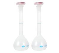 2pcs Volumetric Flask Ml PP for Home Laboratory Use