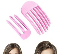 2PCS Volumizing Hair Clips for Women, Hair Volume Clip Styling Tools Volumizing Comb for Fluffy Bangs Clips for Root Lift Hair Styling Tools, Root Booster Clips, Rose Red