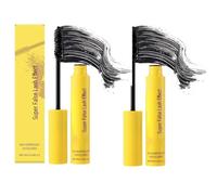 2PCS Volumizing Mascara Mascara Black For Older Women High Volumizing Thickening,Eyelash Lengthening, Full Volume Waterproof Flake Formula Fiber Lash For Sensitive Eye