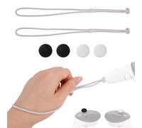 2pcs VR Controller Wrist Straps Compatible with Meta Quest 3/3S, Adjustable VR Controller Hand Strap with Thumbstick Grip Caps for Mixed Reality Game Equipment Accessory