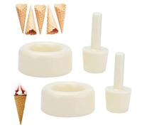2Pcs Waffle Cone Roller, 2 x 4.7 in Ice Cream Cone Mold Ice Cream Waffle Flower Basket Shaper Roller Forming Tool for Kitchen Enjoy The DIY Fun