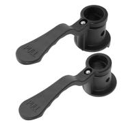 2pcs Walker Folding Lock Switch Handle Repair Parts for Rollator | Black Plastic Pair, Toolless Installation for Folding Walker and Rollator, Easy Folding Support
