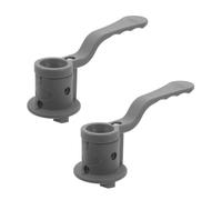 2pcs Walker Folding Rotary Latch Switch Replacement for Rollators | Grey Plastic Rotary Handle Part, 18x6x6cm Size, for Folding Walkers