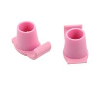 2pcs Walker Glides 28mm Nonstick Feet Covers for Walking Aid | Nylon Tpr Build, Wear Resistant and Anti Skid, Easy Add or Remove, Pink Finish for Snow and Ice