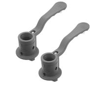 2pcs Walker Handle Type Rotary Latch Lock for Folding Rollators | Plastic Rotary Switch Part, 18.00x6.00x6.00cm Size, Grey Finish, Universal Fit