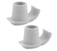 2pcs Walker Slides Glides 28mm Anti Slip Foot Pads for Seniors | Pa and Tpr, Widened Pad Design, Icy and Snowy Surfaces, White, Portable Support
