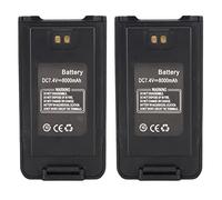2pcs Walkie Talkies Li Ion Battery for BAOFENG, 7.4V 8000mAh Replacement Battery, Replacement Two Way Radio Battery for BAOFENG UV 9R Plus