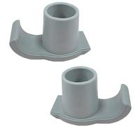 2Pcs Walking Frame (Walker) Glides Skis Universal Walker Glide Skis with Heavy Duty Rubber Ferrules Universal Replacement Ski Glides for Walker Legs for Walkers Assist Mobility Aid