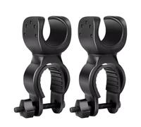 2Pcs Walking Stick Holder, Crutch Holder for Mobility Scooter with 360 Degree Rotatable Clip, Walking Stick Holder for Mobility Scooter, Easy Attach Mobility Scooter Accessories